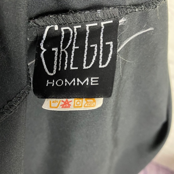 VINTAGE Black/Gold Hemmed Satin Robe - Picture 7 of 8